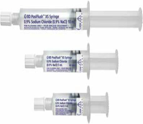 Шприц BD PosiFlush XS, 0,9% хлорид натрію (0,9% NaCl), 5 мл (mL)